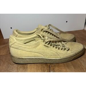 Puma Women's‎ Gold Beige Khaki Suede Classic X-Chain Sneakers Trainers Size  7